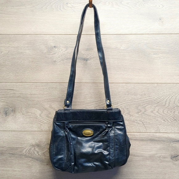 Classics Black Shoulder Bag Purse Women's - Picture 1 of 12